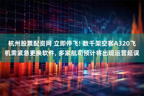 杭州股票配资网 立即停飞! 数千架空客A320飞机需紧急更换软件, 多家航司预计将出现运营延误